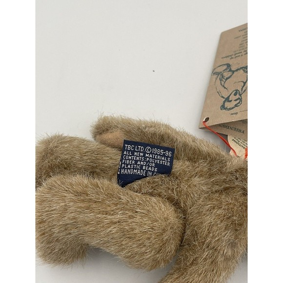 Vtg 1995 Boyds Bears Humboldt Collection Studded Leather Collar Jointed Plush - Picture 8 of 9